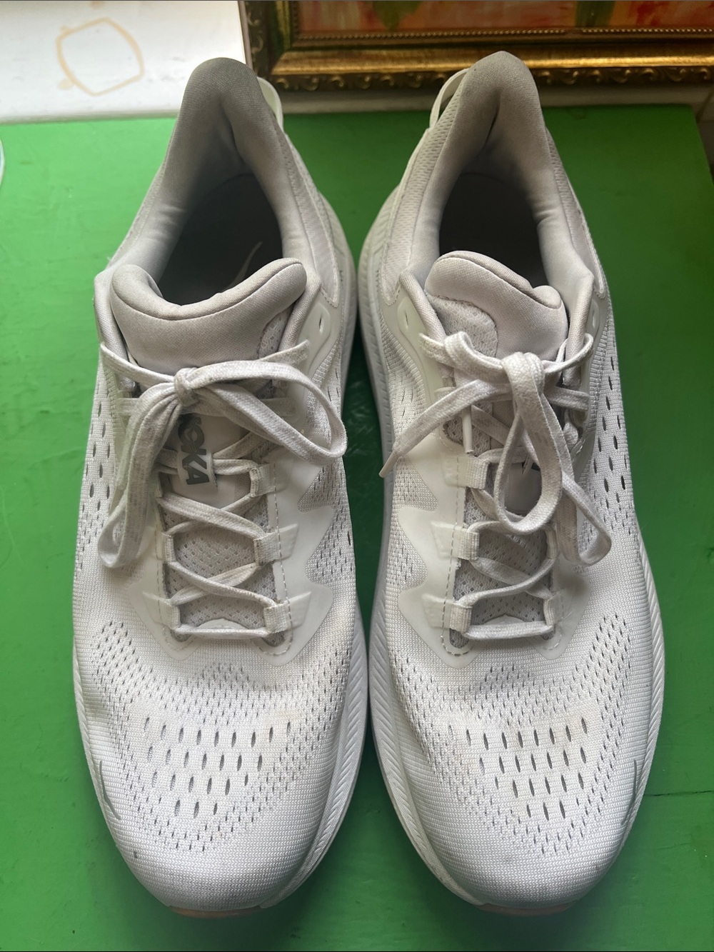 Hoka Men's White Athletic Running Shoes